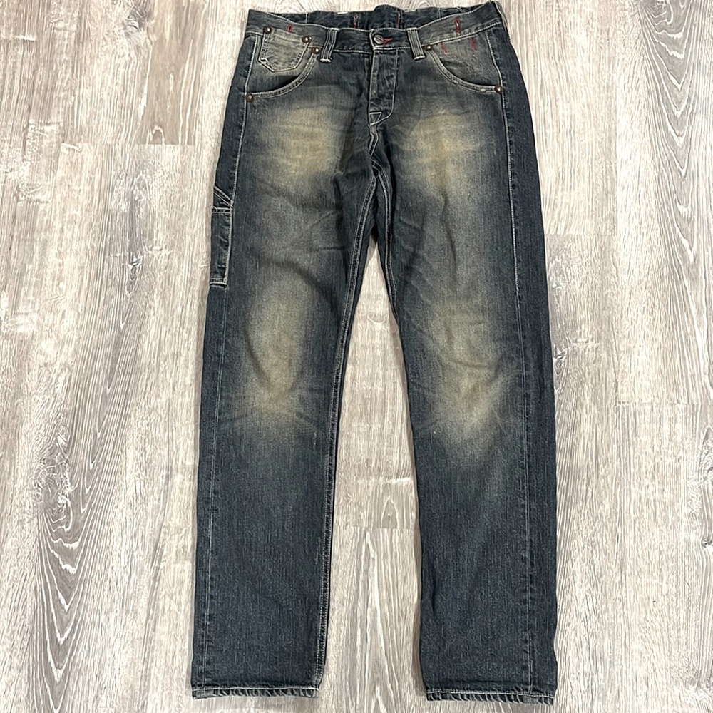Cycle Made In Italy Boyfriend Fit Carpenter Jeans w/ Removable Suspenders